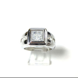 Men's Gold CZ Ring - SZ12